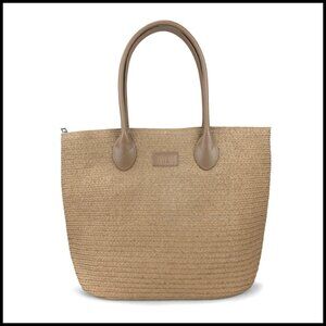 Rattan Straw Tote Bag Boho Chic Summer Beach Shoulder Handbag Satchel